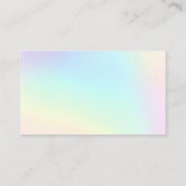 Mooie Pastel Rainbow Ombre Visitekaartje (Achterkant)
