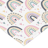 Mooie pastel regenbogen korte tafelloper (Hoek)