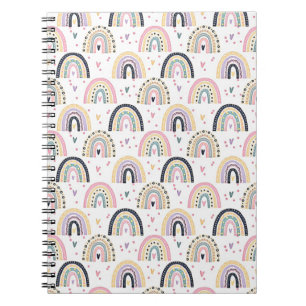 Mooie pastel regenbogen notitieboek