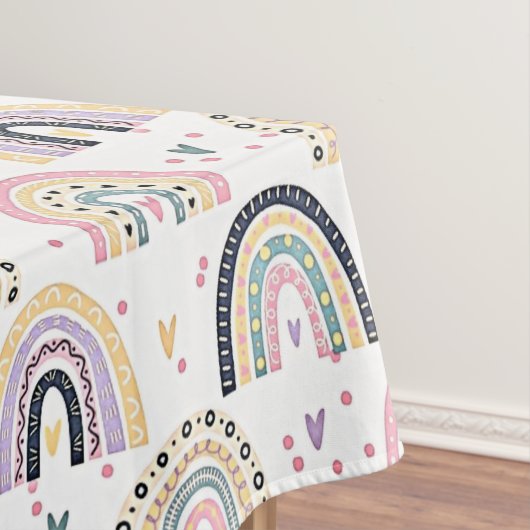 Mooie pastel regenbogen  tafelkleed (Voorbeeld)