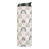 Mooie pastel regenbogen thermosbeker (Gedraaid links)