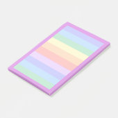 Mooie Pastel Regenboog Achtergrond Post-it® Notes (Schuin)