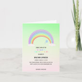 Mooie Pastel Regenboog kleurverloop bloem Baby Sho (Voorkant)