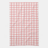 Mooie Pastel Rode Gingham Theedoek (Verticaal)
