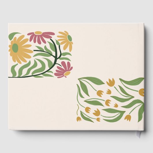 Mooie pastel Roze achtergrond 40e verjaardag Gastenboek (Achterkant)