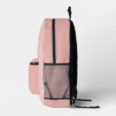 Mooie Pastel Roze Harten Bedrukte Rugzak (Rechts)