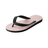 Mooie Pastel Roze Harten Kinder Teenslippers (Schuin)
