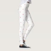 Mooie Pastel Roze Harten Leggings (Rechts)