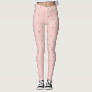 Mooie Pastel Roze Harten Leggings