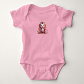 Mooie Pastel Roze Harten Romper (Voorkant)
