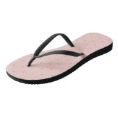 Mooie Pastel Roze Harten Teenslippers (Schuin)