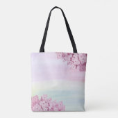 Mooie Pastel Roze Hortensia Waterverf Tote Bag (Achterkant)