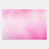 Mooie Pastel Roze Waterverf Inpakpapier Vel (Voorkant 3)