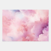 Mooie Pastel Roze Waterverf Inpakpapier Vel (Voorkant 2)