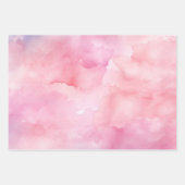 Mooie Pastel Roze Waterverf Inpakpapier Vel (Voorkant)