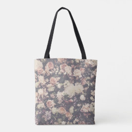 Mooie pastel rozen decor tote bag