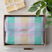 Mooie Pastel Schotse Ruit Tissuepapier (Geschenk)