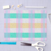Mooie Pastel Schotse Ruit Tissuepapier (Craft)