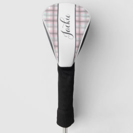 Mooie Pastel Schotse Streep Golfheadcover