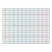 Mooie pastel strepen, geruit roze geel blauw tafelkleed (Voorkant (Horizontaal))