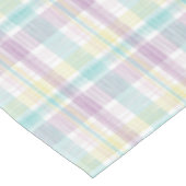 Mooie pastel strepen, geruit roze geel blauw tafelkleed (Gekanteld)