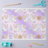 Mooie pastel Unicorn Kerstmis Tissuepapier (Craft)