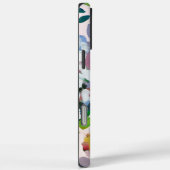 Mooie Pastel Waterverf Bloemen met Monogram Case-Mate iPhone Case (Achterkant / Rechts)