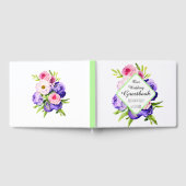 Mooie pastel Waterverf Flowers Gastenboek (Volledig)
