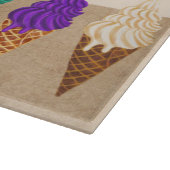 Mooie Pastel Waterverf Ijsje Fungeerbare Naam Snijplank (Hoek)