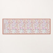 Mooie Pastel Waterverf Zen Yoga Namaste Yogamat (Achterkant (horizontaal))