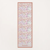 Mooie Pastel Waterverf Zen Yoga Namaste Yogamat (Voorkant)