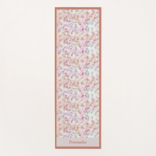 Mooie Pastel Waterverf Zen Yoga Namaste Yogamat (Voorkant)