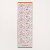 Mooie Pastel Waterverf Zen Yoga Namaste Yogamat (Achterkant)