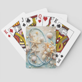 MOOIE PASTEL ZOMER TROPISCHE SCHELPEN POKERKAARTEN