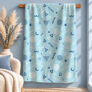 Mooie Pastelblauwe Abstracte Deken Kunst Cadeau