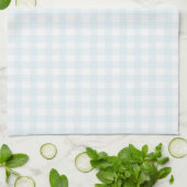 Mooie pastelblauwe Gingham Theedoek (Gevouwen)
