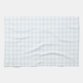 Mooie pastelblauwe Gingham Theedoek (Horizontaal)
