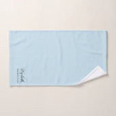 Mooie Pastelblauwe Persoonlijke Badset Bad Handdoek (Handdoek)