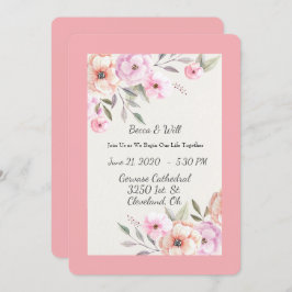 Mooie Pastelbloemblaadjes Kaart