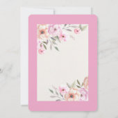 Mooie Pastelbloemblaadjes Kaart (Achterkant)