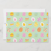 Mooie Pastelgroene Eieren Kinderen Verjaardag Foto Bedankkaart (Achterkant)