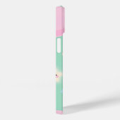Mooie pastelgroene kleur met ballonnen Case-Mate iPhone case (Achterkant / Rechts)