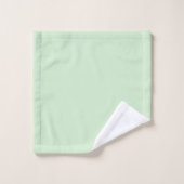Mooie Pastelgroene Persoonlijke Badset Bad Handdoek (Wasdoekje)
