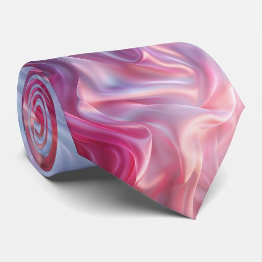 Mooie Pastelkleuren Elegant Zijde Effect  Stropdas (Opgerold)