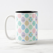 Mooie Pastelkleuren Paaseieren Patroon
