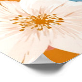 Mooie Pastelkleurig Bloemmotief Poster (Hoek)
