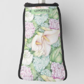 Mooie Pastelkleurige Calla Lelie Persoonlijk Golfheadcover (Draai 90)