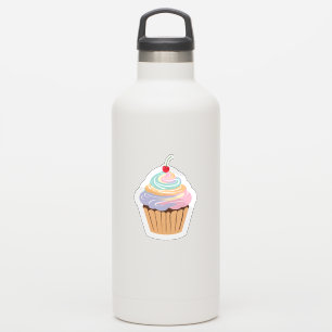 Mooie Pastelkleurige Cupcake Sticker