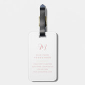 Mooie Pastelkleurige Quilt Bagage Labels (Achterkant verticaal)