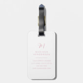 Mooie Pastelkleurige Quilt Bagage Labels (Achterkant verticaal)